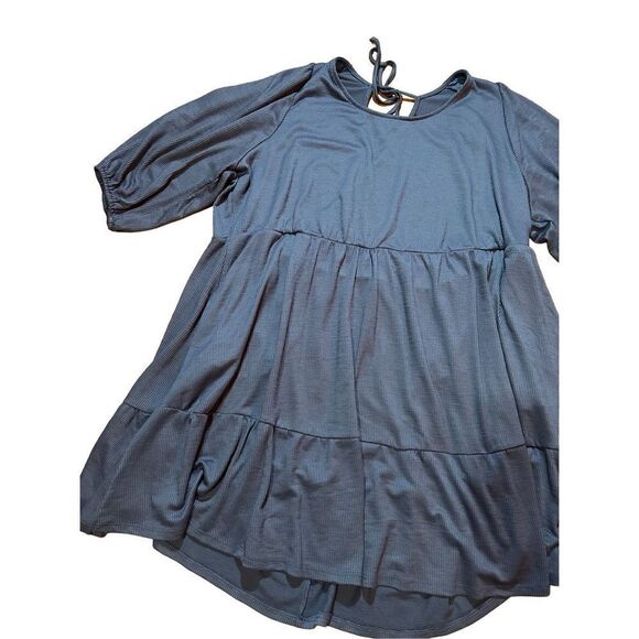 Torrid At The Knee Slub Rib Voluminous Dress Sz 5X lavender - Picture 10 of 14